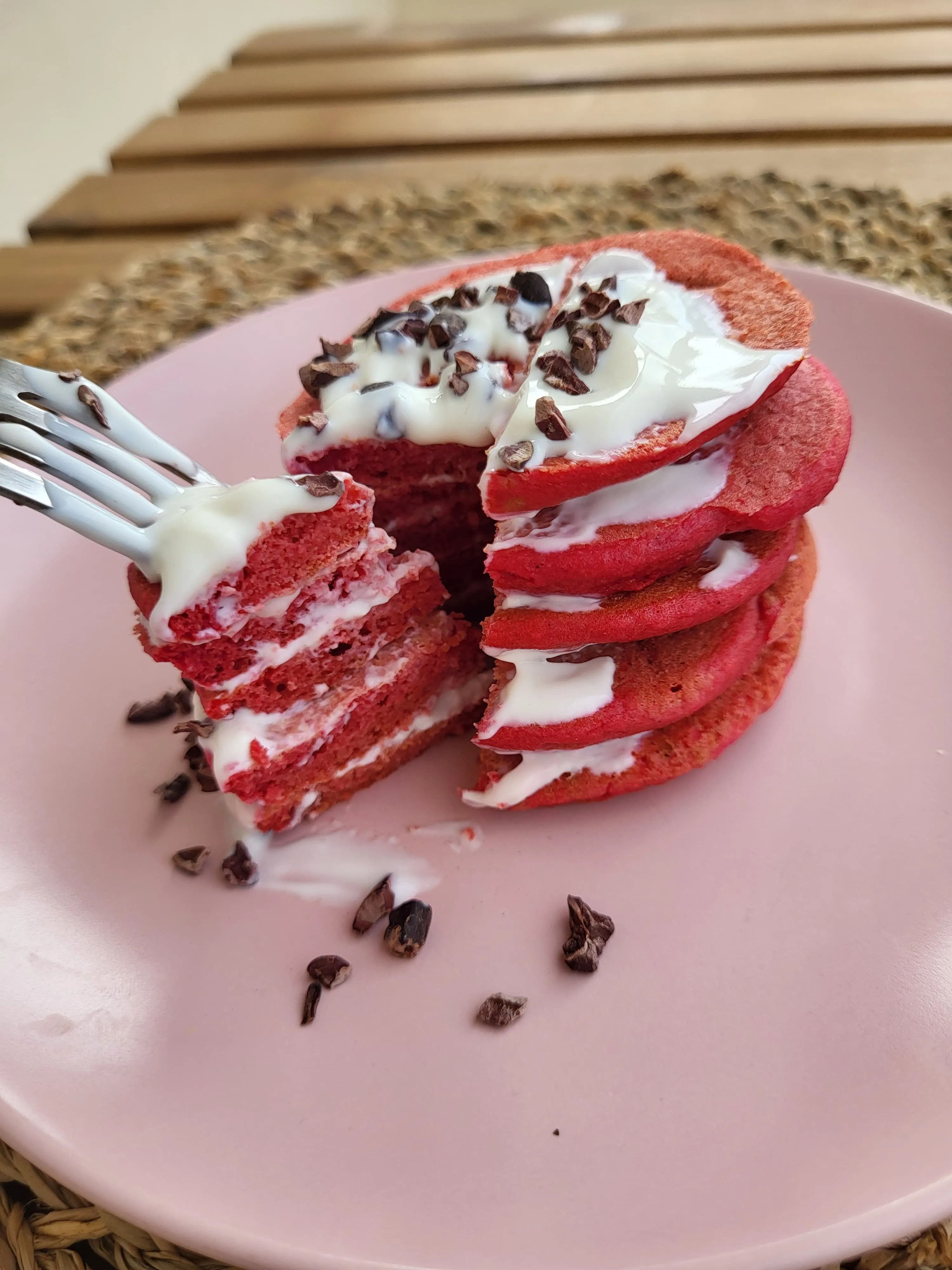 Panquecas Red Velvet